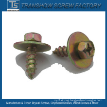 Cross Recessed Hex Head Tapping Screw with Washer